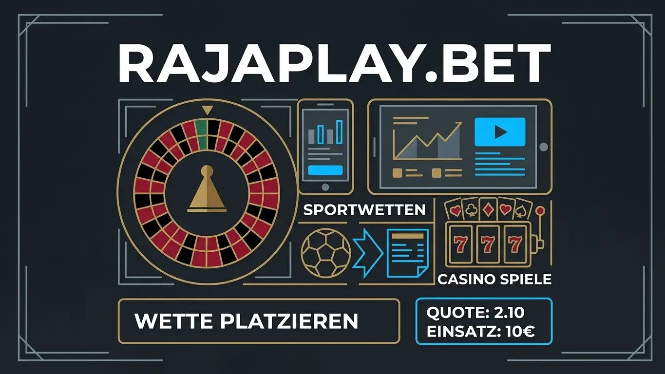 Sportwettenbereich von RajaPlay mit Auswahl von Fußball und Wettmärkten